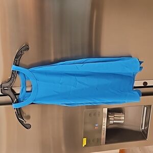 💕VERONICA M💕 Sleeveless Halter Top ~ Blue Small S NWOT